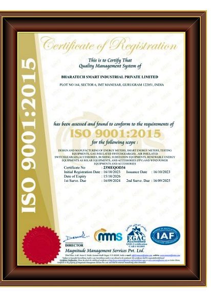 ISO 9001:2015 registration